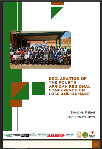 DECLARATION OF THE FOURTH AFRICAN REGIONAL CONFERENCE ON LOSS AND DAMAGE