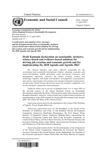 ARFSD-11 Kampala Declaration
