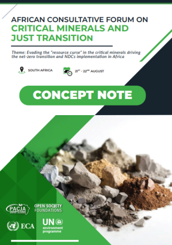 AFRICAN CONSULTATIVE FORUM ON  CRITICAL MINERALS AND  JUST TRANSITION