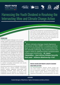 Harnessing the Youth Dividend in Resolving the Intersecting Mine and Climate Change Action